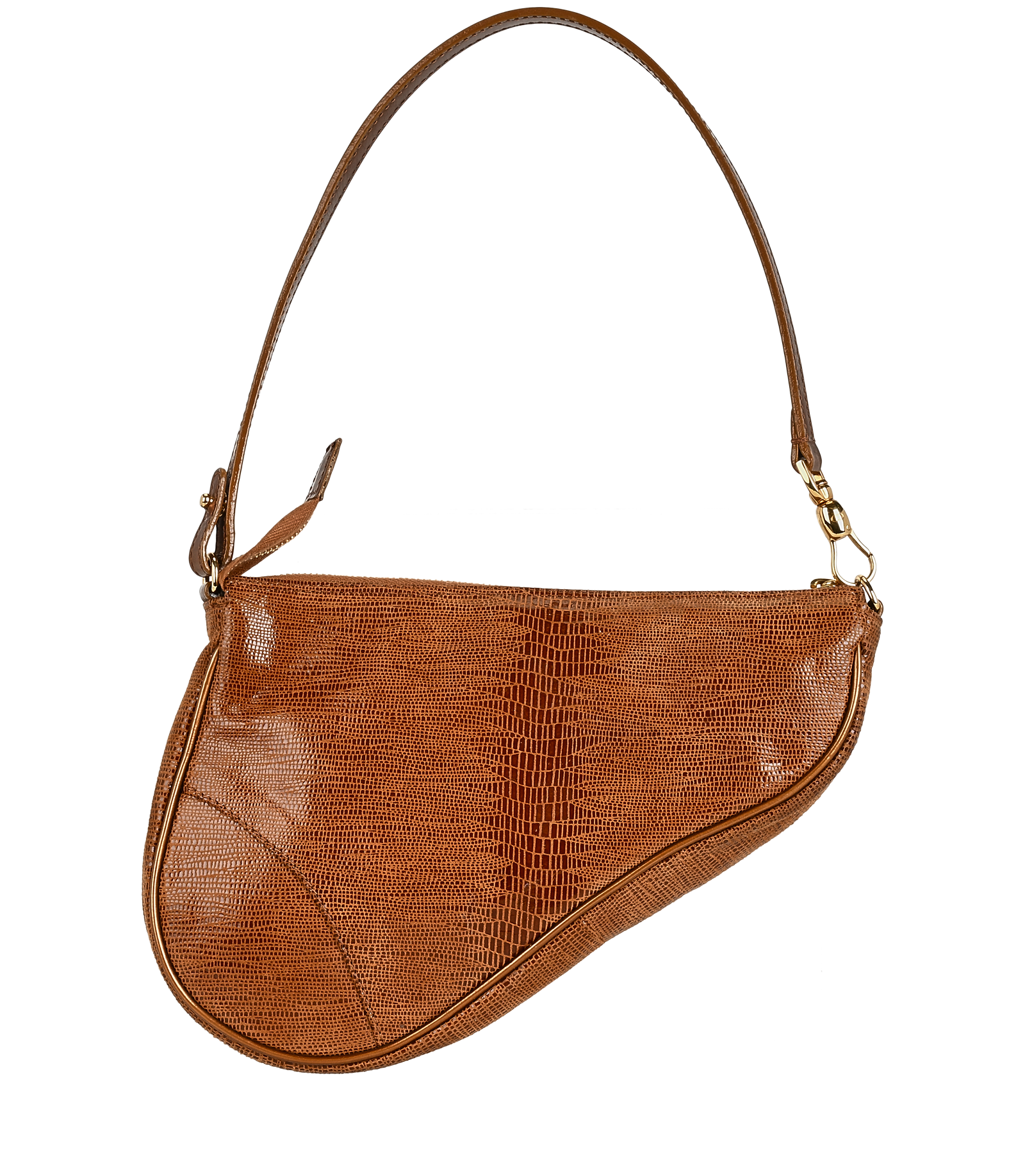 Vintage Mini Saddle, &pound;750, Handbags, Brown, Lizard, Back view